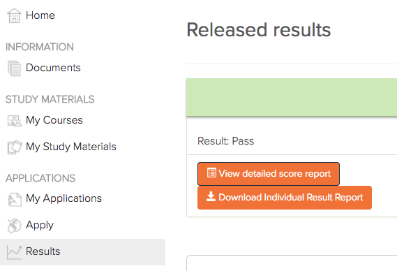 Detailed Score Report